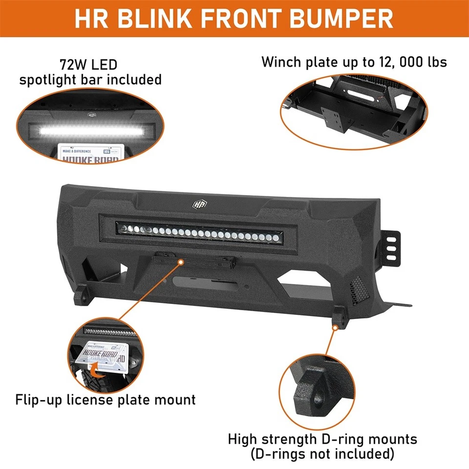 Texture Steel Front Bumper Fit Lexus GX460 2010-2013 Daily Driving Off-road - Image 4 of 4