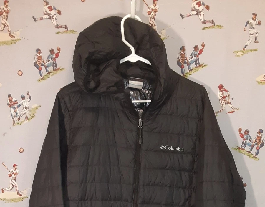 🥶 Columbia Turbodown 590TD Down Puffer Jacket Omni-Heat Mens LARGE Black - Image 2 of 4