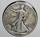 Toned 1941-D WALKING LIBERTY SILVER HALF DOLLAR