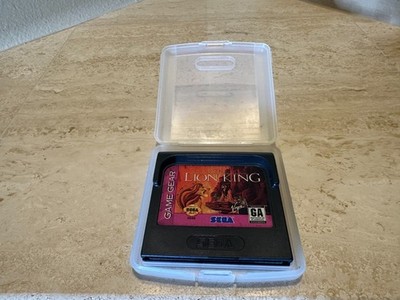 The Lion King Sega Game Gear Cart w/ Case Disney Virgin Tested Simba