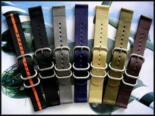 20mm Tan Khaki 2pc NATO g10 UTC HD nylon dive Military watchband strap IW SUISSE