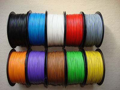 (0,11'9  /m)100m Kabel Litze Schaltlitze Kupferlitze 0,25 mm² freie Farbwahl