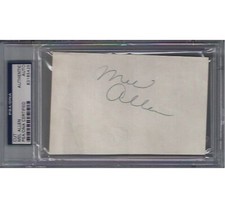 Mel Allen signed Cut - PSA DNA