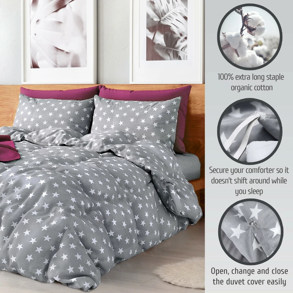Bedding Sets 800 TC Cotton Queen size  European Quality Duvet Cover set 4 Piece - Image 3 of 4