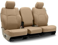 Coverking Custom Seat Cover for Chevrolet, 1 Row, Leatherette, Cashmere