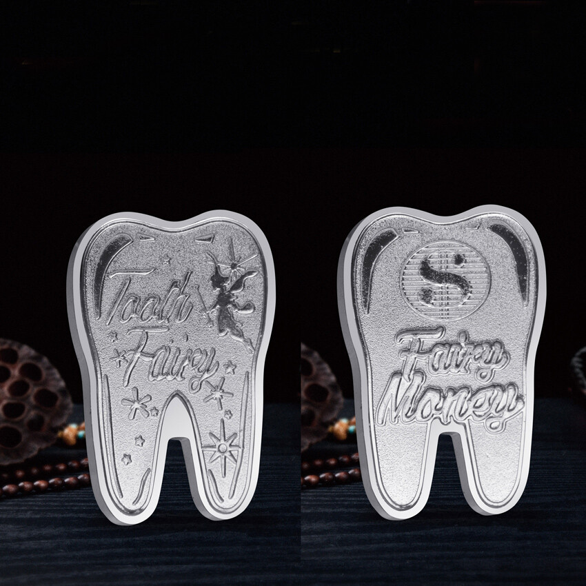 20PCS Commemorative Coin Silver Tooth Fairy Money Silver Plated For Kid