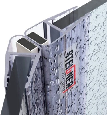 STEIGNER Magnetdichtung 135° Magnet Duschtür Runddusche Duschdichtungen 6mm bis 8mm