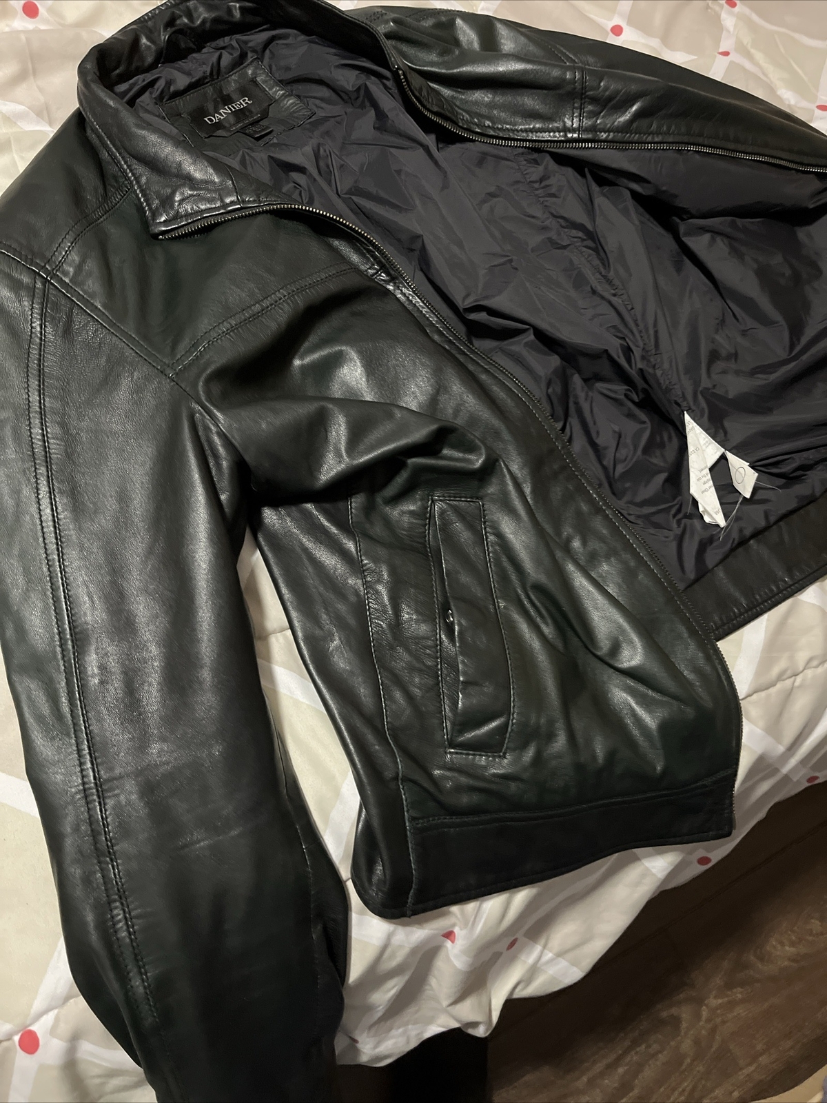 DANIER CANADA MENS LEATHER JACKET 100 PERCENT GENUINE LEATHER LARGE SIZE eBay