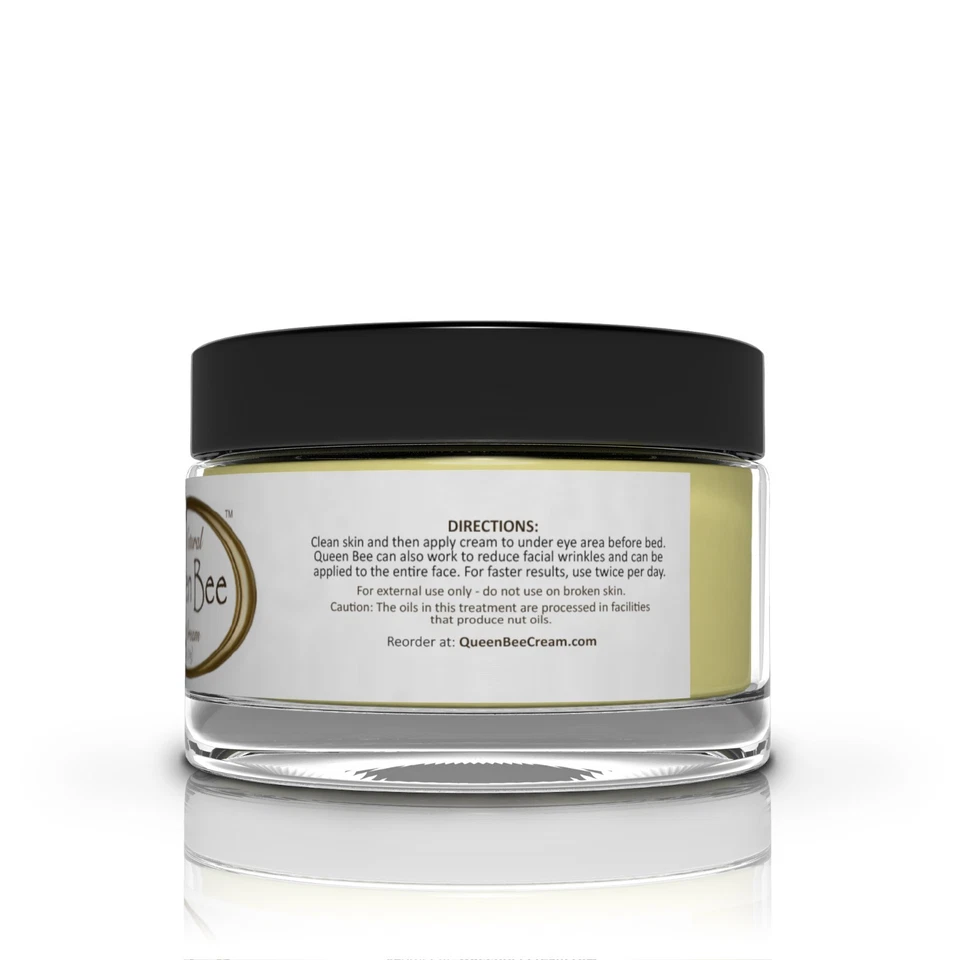 Queen Bee 100% ORGANIC Under Eye Cream - Remove Dark Circles Wrinkles Face Lines - Image 3 of 4