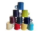 Fiesta ware "O"Ring Handle Coffee  Mugs USA Lot Of 10 Multicolored 2