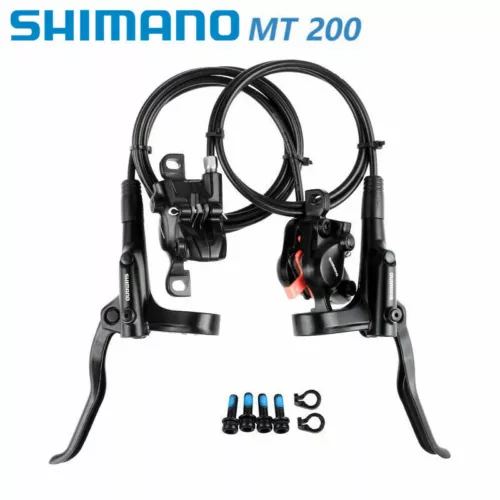 Shimano BR MT200 MTB Hydraulic Disc Brake Set Mountain Bike Brake Front Rear New - Picture 1 of 19