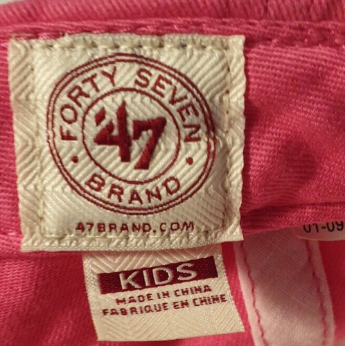 SAN DIEGO PADRES MLS '47 Brand Baseball Cap Hat Pink with Heart Design Kids Size - Picture 8 of 9