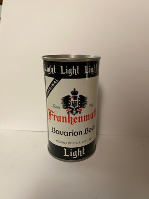 Vintage FRANKENMUTH LIGHT Bavarian Sealed Empty Pull Tab Beer Can ~ BW298