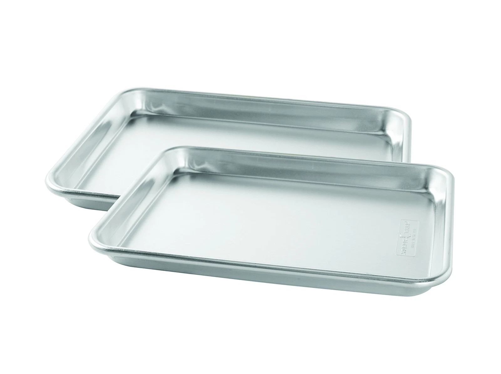 Nordic Ware Quarter Sheet Pan 2 Pack Natural Aluminum USA Baking Bakeware