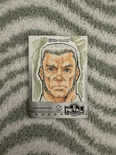 2020 Upper Deck Marvel X-Men Metal Universe Etch Card Tom Amici Auto Wolverine