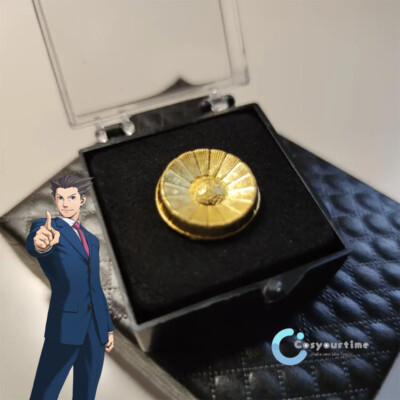 Ace Attorney Phoenix Wright Dual Destinies Badges Gyakuten Saiban 5 Brooch Pin