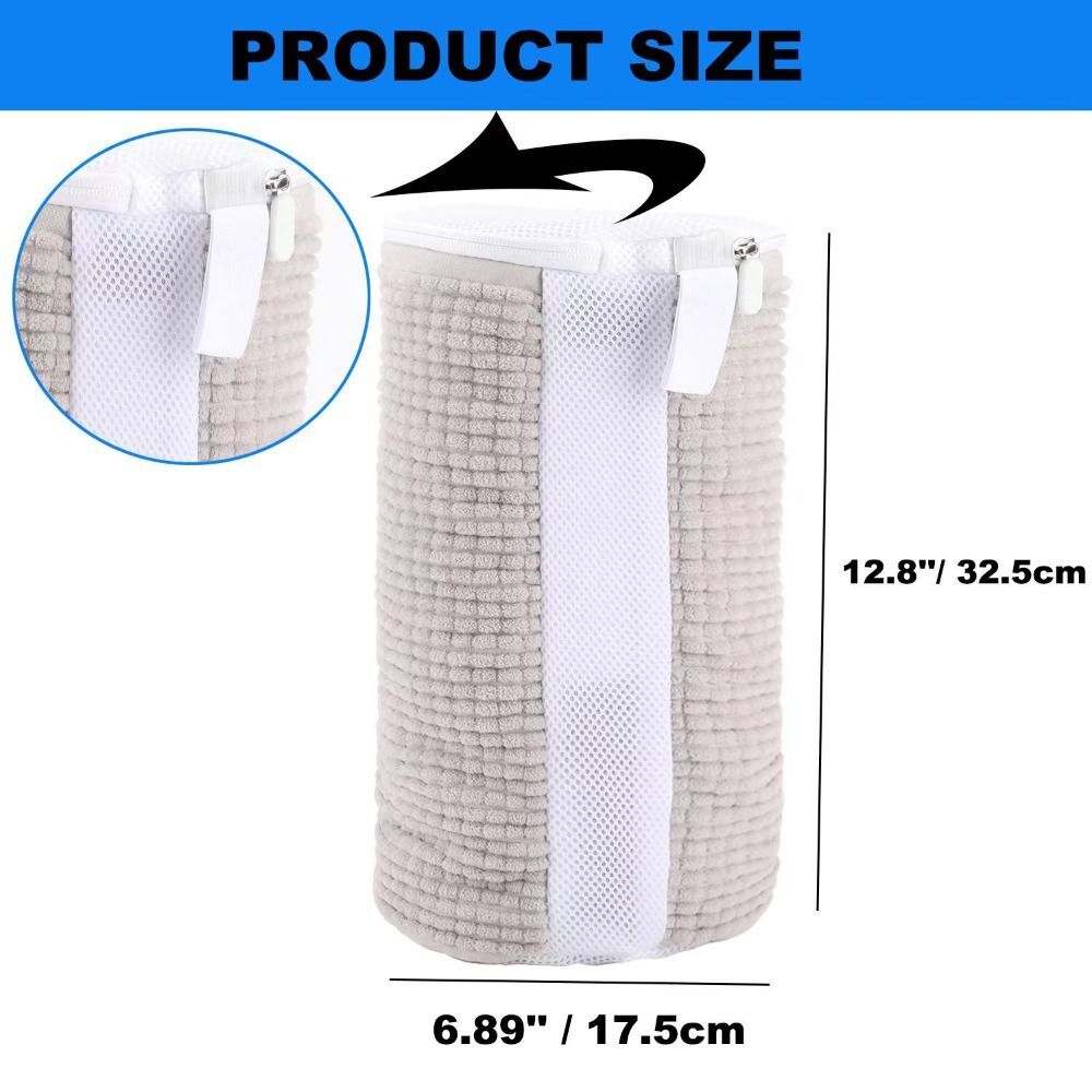 Plush Shoes Laundry Bag with Strong Zippers Shoe Cleaning Bag Washing