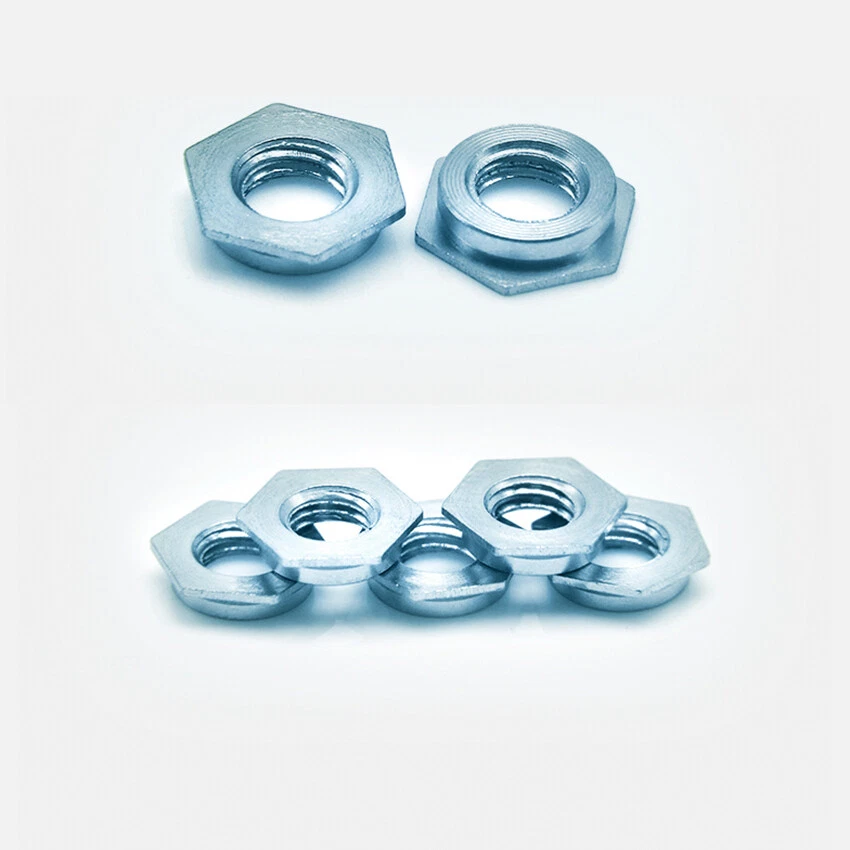 Stahl Verzinkt Einpressmuttern Sechskantmuttern Pressnietteil M2 M2.5 M3 M4 M5M6 - Bild 2 von 4