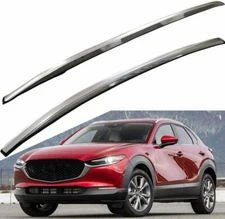 Silver Roof Rack Side Rails for Mazda CX-30 CX30 2020-2024 Cargo Bars Luggage