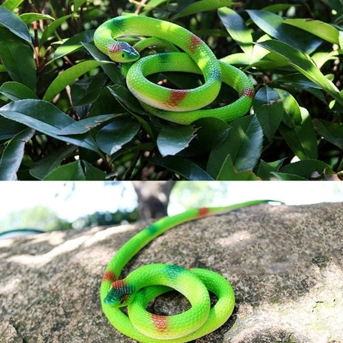 4 Pack Realistic Rubber Snakes 29 Inch Lifelike Toy Real Scary Prank Joke Garden - Picture 7 of 9