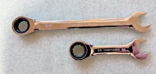 TWINS NEW 2 Craftsman 12pt Ratcheting Combination Wrench Set Long and Short 5/8"