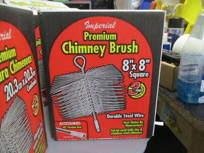 Chimney Brush, Square Durable Steel Wire 8 Inch Diameter