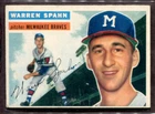 1956 Topps Set-Break # 10 Warren Spahn VG-VGEX *JAYSACE*