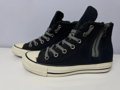 Converse Chucks pelle numero 36 5 foderate sneakers scarpe alte 7418