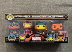 Funko Pop Marvel Black Light 4 Pack Cpt America / Thor / Iron Man / Dr Strange