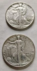 Lot of 2 1940 1941 Walking Liberty Half Dollars-90% Silver Very Fine-Ex Fine #L4