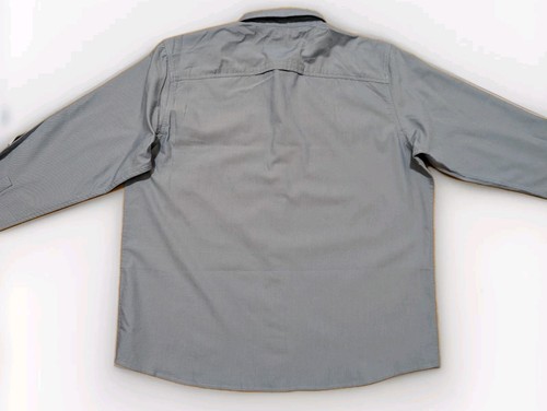 NWT Wrangler Shirt Men 2XL XXL Regular Fit Blue Convertible Sleeve System - NEW - Picture 4 of 6