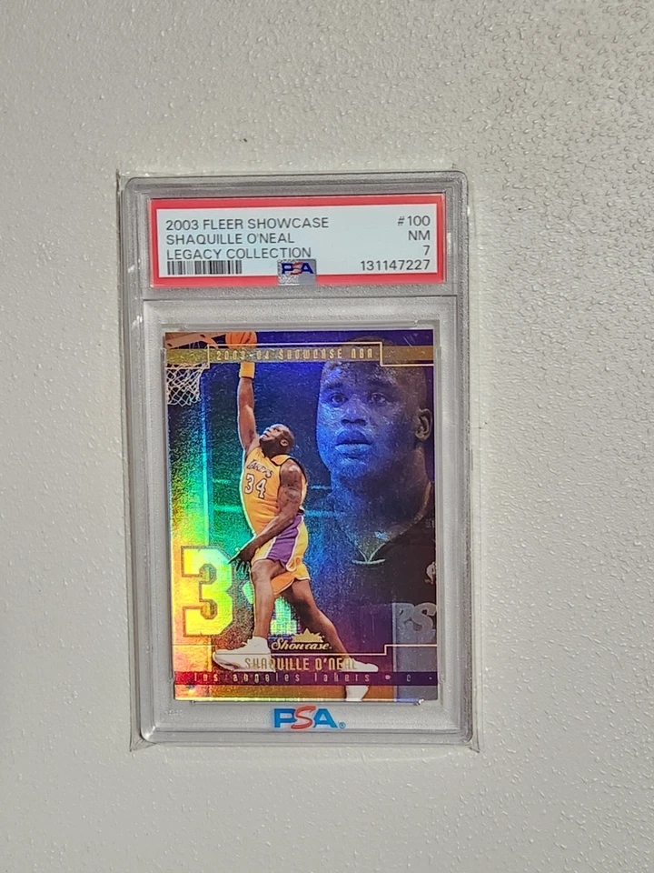 2003 Fleer Showcase Shaquille O'Neal Legacy Collection #d/125 PSA 7 Shaq Oneal - Image 2 of 4