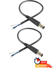 DC Power Adapter Plug Pigtail Cable Male Connector Replacement 2Pcs 7.4x5.0mm