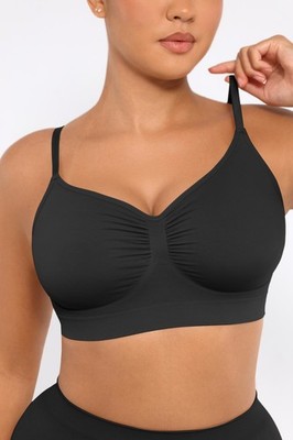 Bare Essentials seamless, wireless and full coverage Women's Black Bra