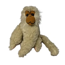 Monkey Plush White Cream MTY International Plush Capuchin Macaque Stuffed Animal