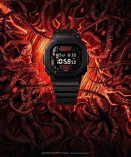 Casio G-Shock DW-5600STT-1JR Stranger Things Collaboration Black Watch