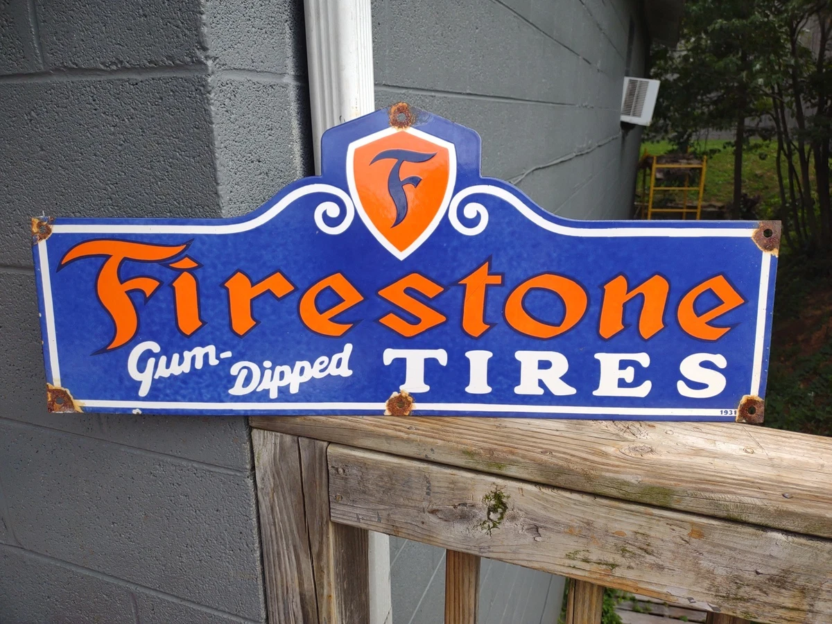 25+ Firestone Sign In Original Advertising Signs (1930-1969) for