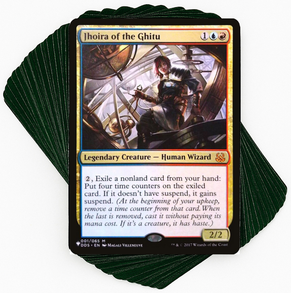mtg jhoira commander deck MTG Commander Deck EDH Deck Jhoira of the Ghitu 100 Magic Cards Custom Deck  Suspend Izzet