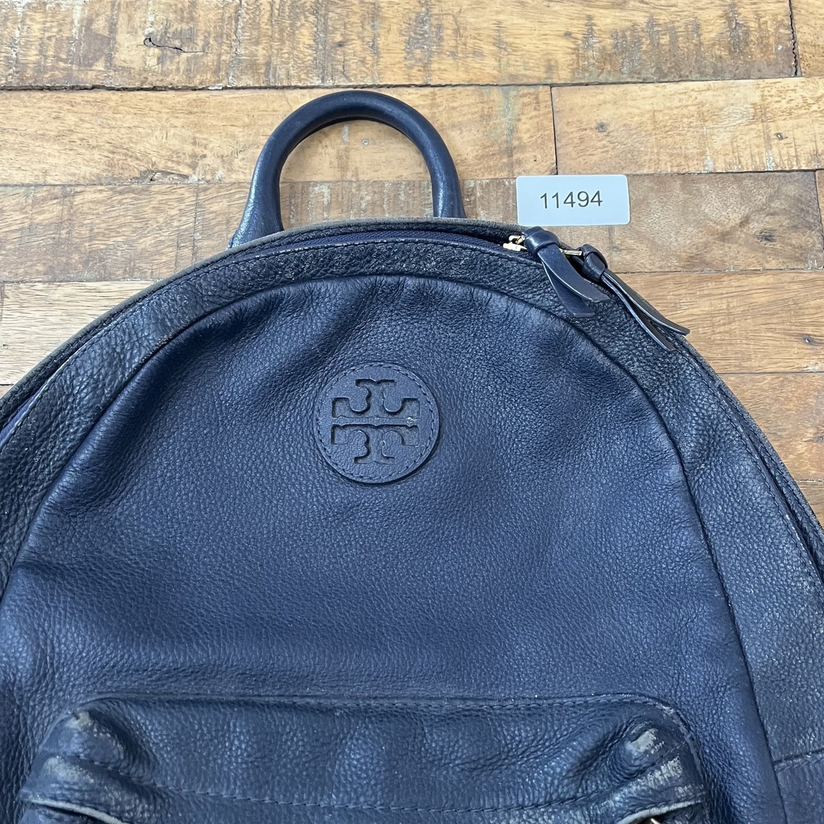 Tory Butch Mini Thea Backpack Navy Blue Tory Burch Thea Mini Backpack Blue Pebbled Leather | eBay main image 4