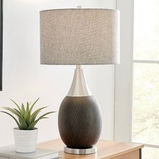 Lite Source Ramona 28 Walnut Wood Grain Vase ...