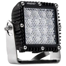 Rigid 244513 Q-Series PRO Flood Diffused White Square LED Single Light Kit Black