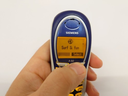 Rare Siemens A50 Blue (Unlocked) Mobile Phone retro simple basic classic elders - Picture 5 of 13