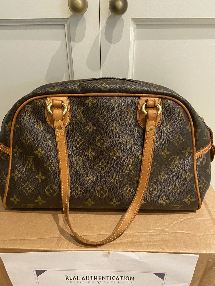Louis Vuitton Montorguiel Bolso de Mano de Hombro Cartera Auténtico Usado Foto 3 de 4