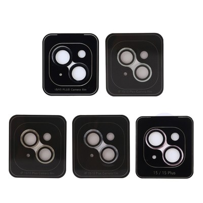 Glitter Camera Lens Protector Fit for 15/15plus Ultra-Thin Tempered Glass Cover