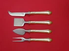 Edgemont Gold by Gorham Sterling Silver Cheese Serving Set 4 Piece HHWS  Custom