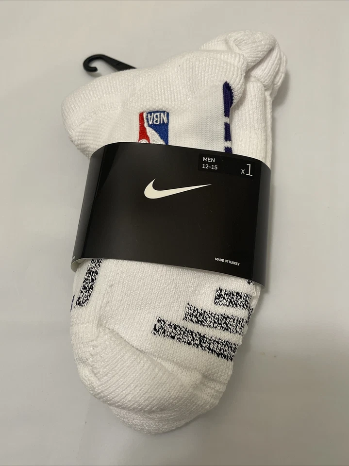Nike NBA Authentic Socks Quip Grip Size XL White. Ankle Length PSK656-111. S57 - Image 4 of 4