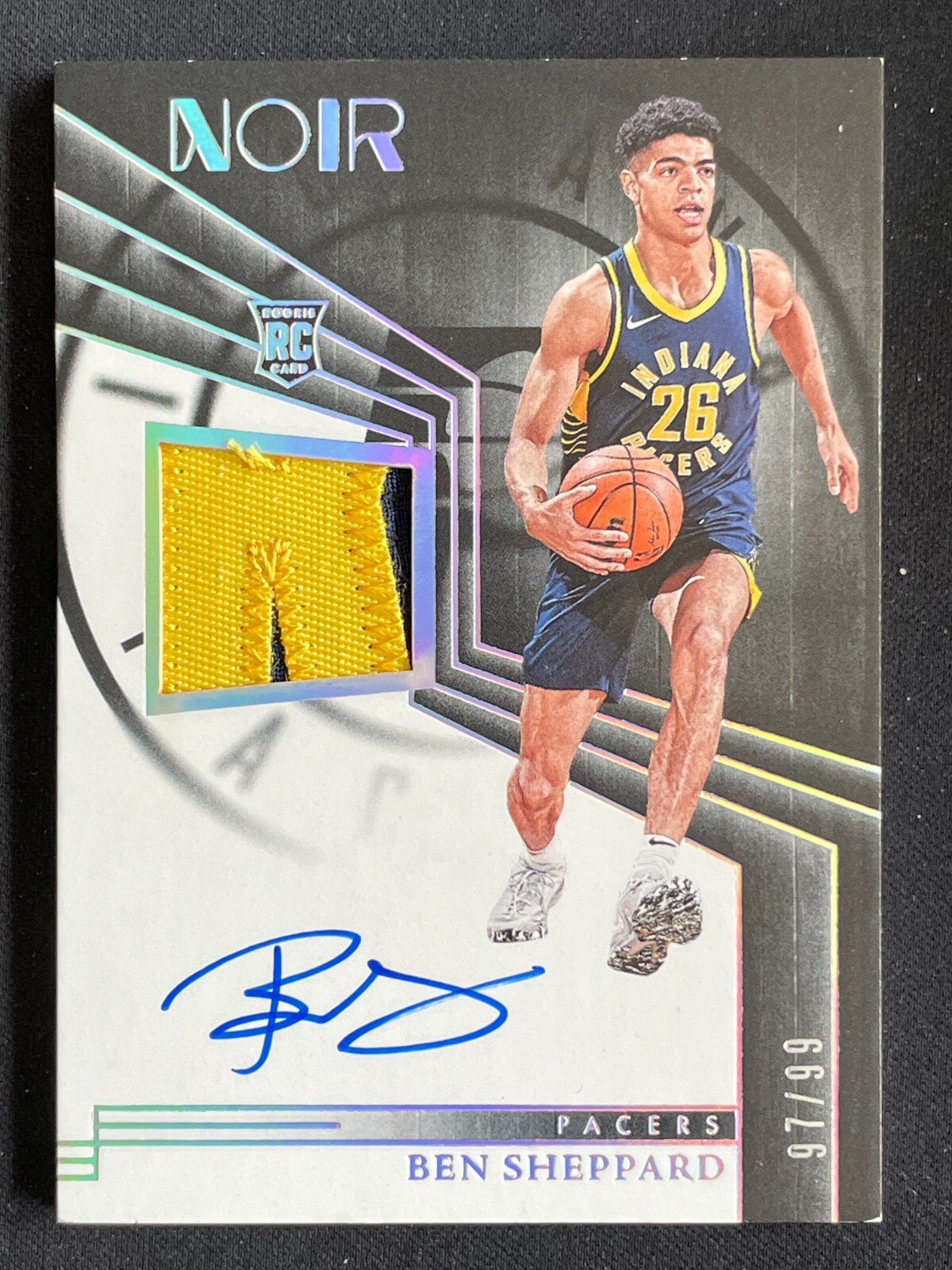 Ben Sheppard 2023-24 Panini Noir RC Patch Auto RPA 97/99 #355