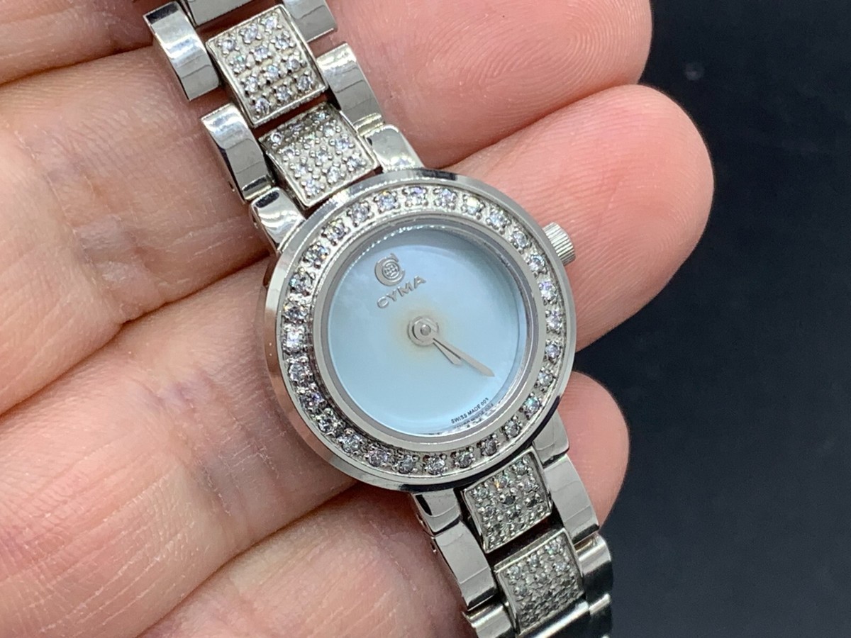 Swiss Made Cyma 02-0378 Mini Blue shell Dial Sapphire Swiss Made Cyma 02-0378 Mini Blue shell Dial Sapphire