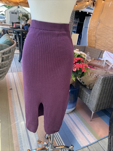 Free People Helen Rib Tube Jupe femme petite jupe latérale violet évent extensible taille Smal