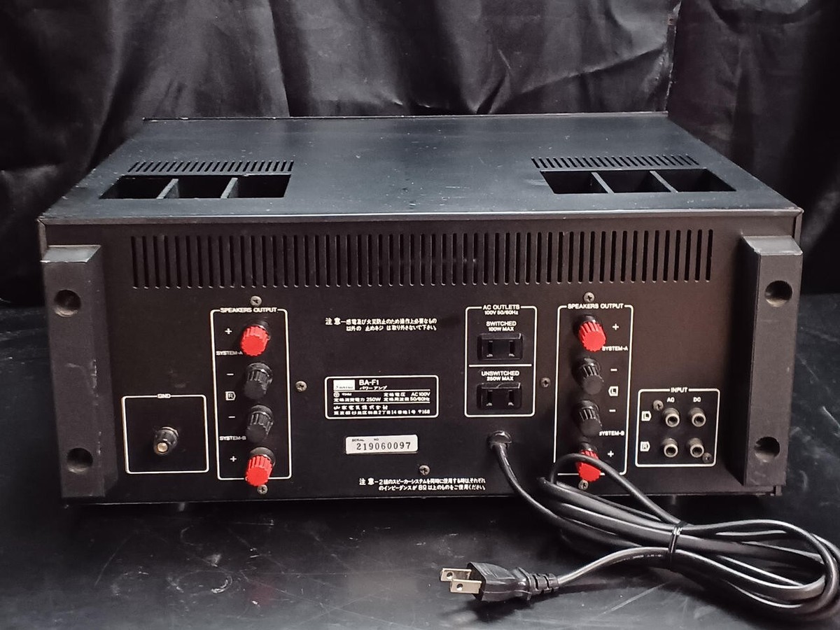 SANSUI BA-F1 Power Amplifier Black Vintage Working | eBay